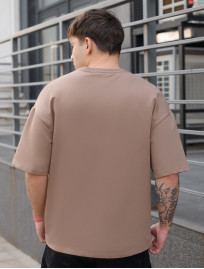 Koszulka Staff brown oversize premium