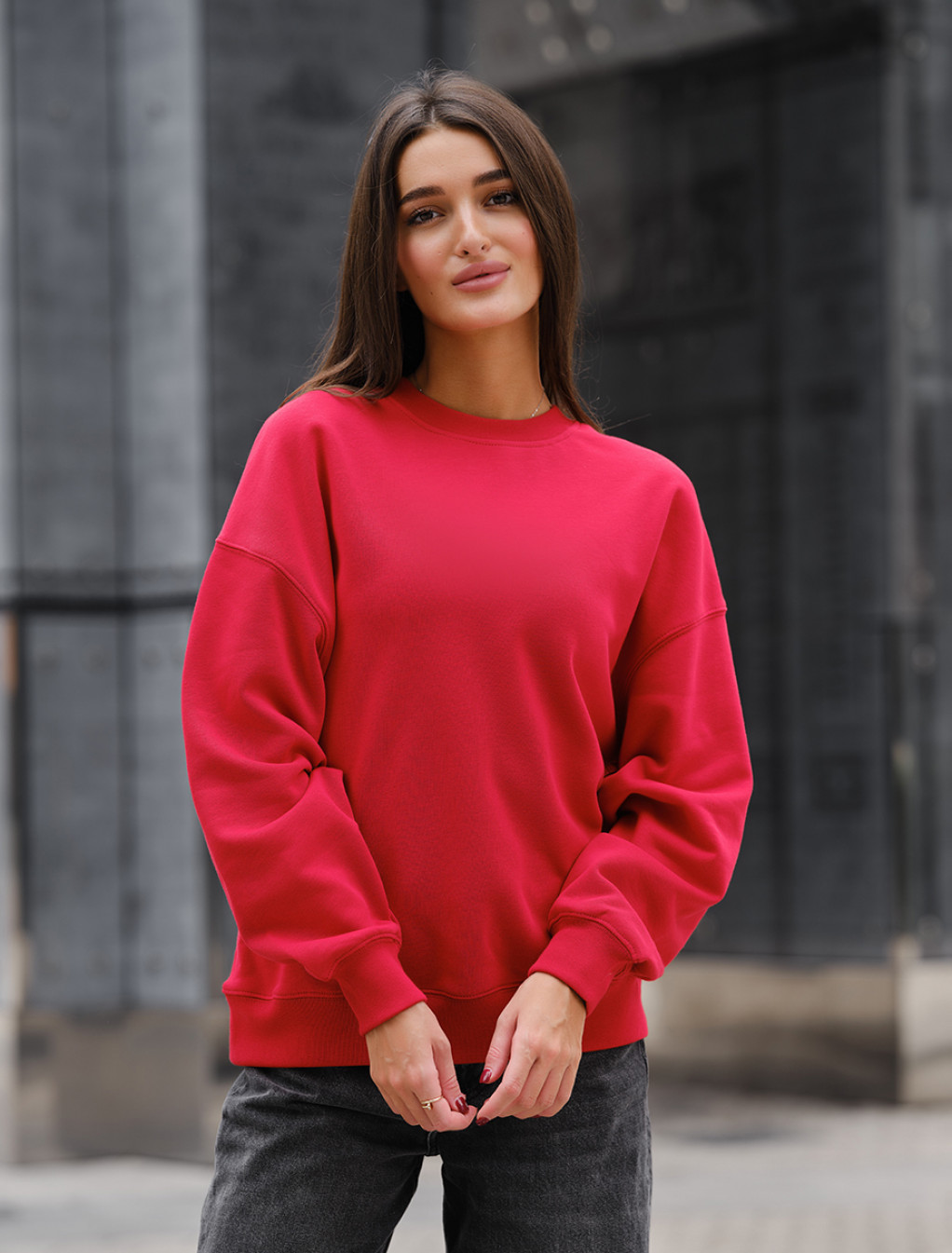 Damska bluza Staff s oversize red