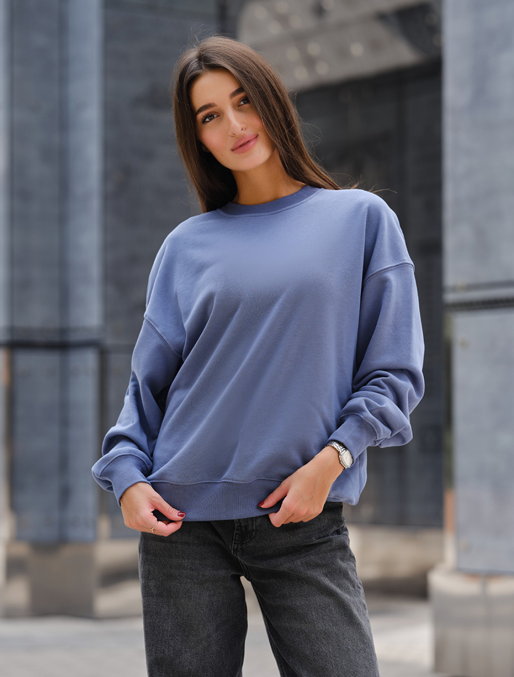 Damska bluza Staff s oversize blue