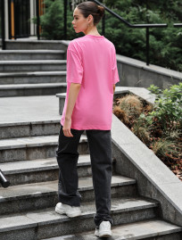 Damska koszulka Staff li pink oversize