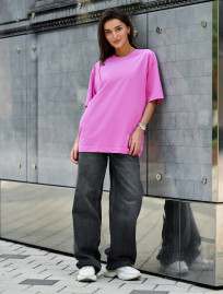 Damska koszulka Staff li pink oversize