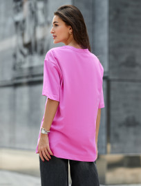 Damska koszulka Staff li pink oversize