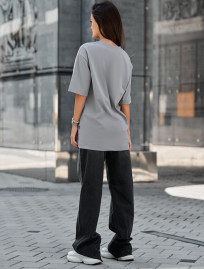 Damska koszulka Staff li gray oversize