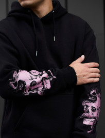 Bluza z kapturem Staff skull & snake oversize fleece