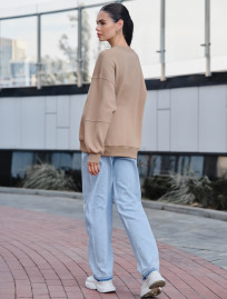 Damska bluza Staff el beige oversize fleece