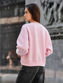 Bluza damska Staff h pink oversize fleece