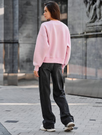 Bluza damska Staff h pink oversize fleece