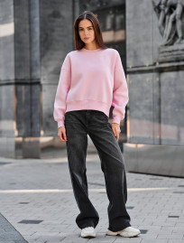 Bluza damska Staff h pink oversize fleece