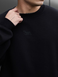 Bluza Staff black logo oversize fleece