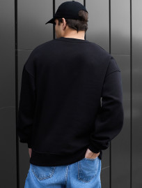 Bluza Staff black logo oversize fleece