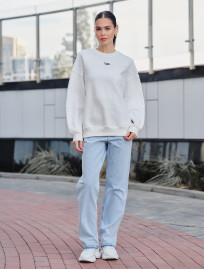 Damska bluza  Staff el white oversize fleece