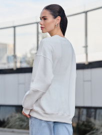 Damska bluza  Staff el white oversize fleece