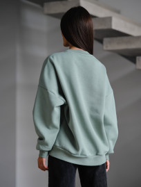 Bluza damska Staff mint oversize fleece