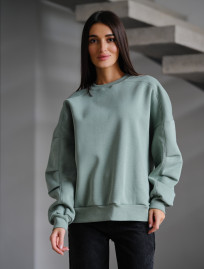 Bluza damska Staff mint oversize fleece