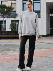 Bluza damska Staff fa gray oversize fleece