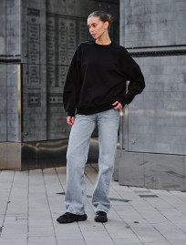 Damska bluza Staff black oversize fleece