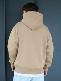 Bluza z kapturem Staff light brown basic oversize fleece