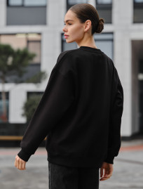 Bluza damska Staff fa black oversize fleece