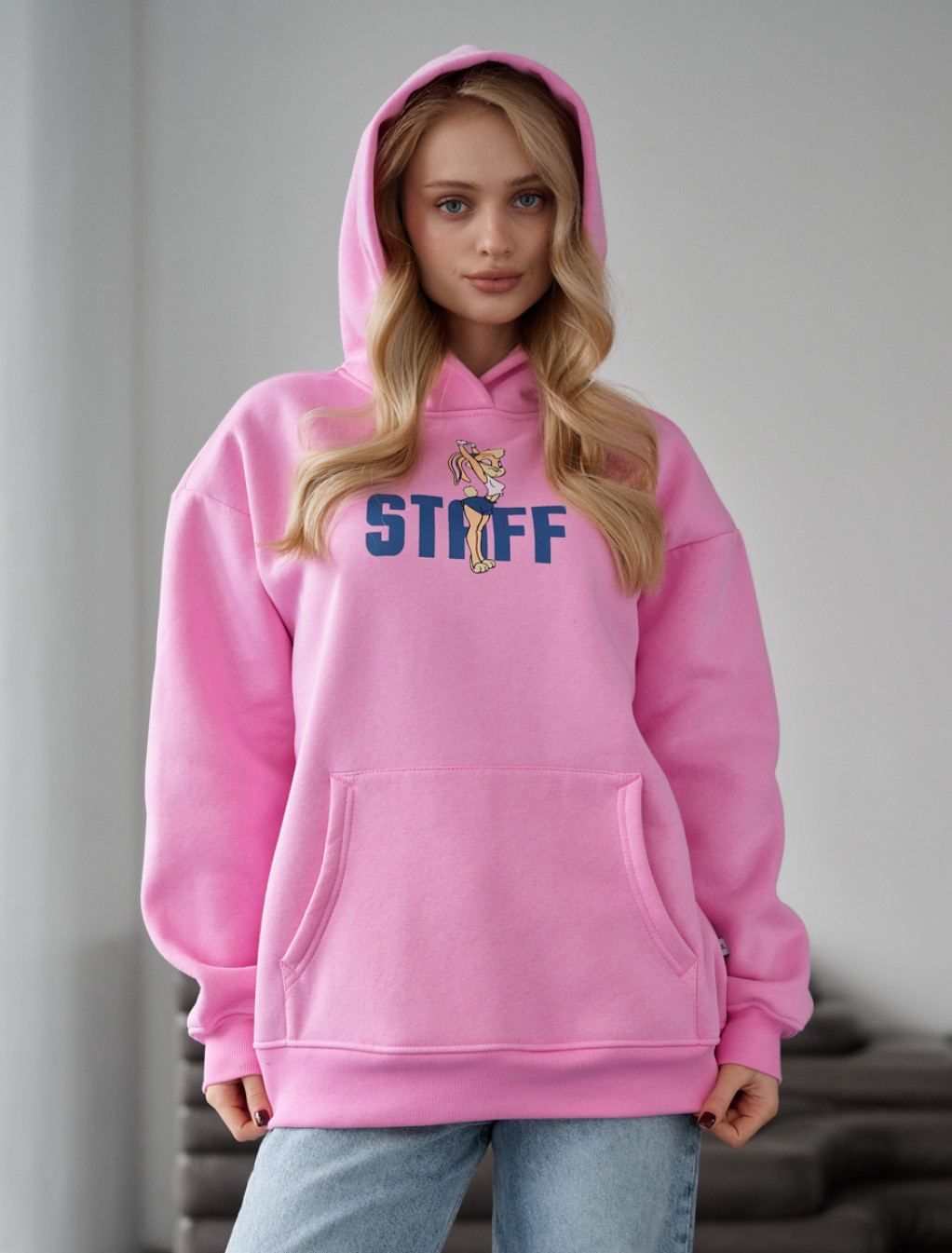 Damska bluza Staff logo & bunny oversize fleece