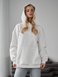 Damska bluza Staff miv white oversize fleece