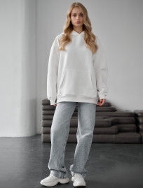 Damska bluza Staff miv white oversize fleece