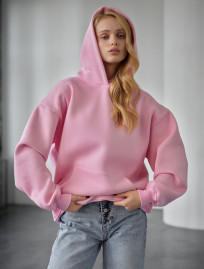 Bluza z kapturem Staff miv pink oversize fleece