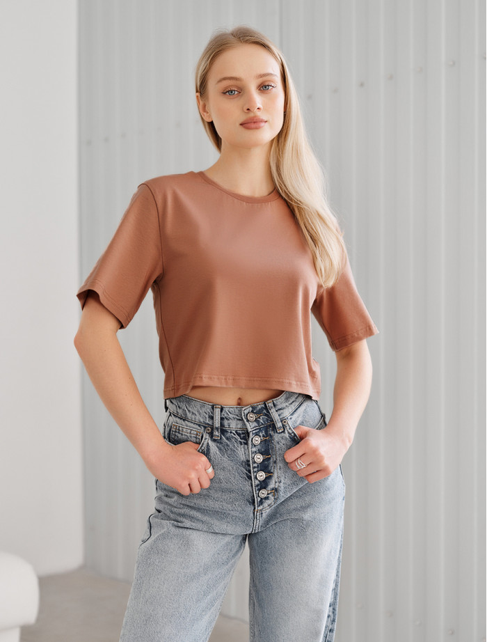 Koszulka Staff fla light brown