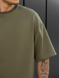 Koszulka Staff khaki oversize premium