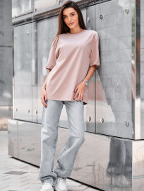 Koszulka Staff li light brown oversize