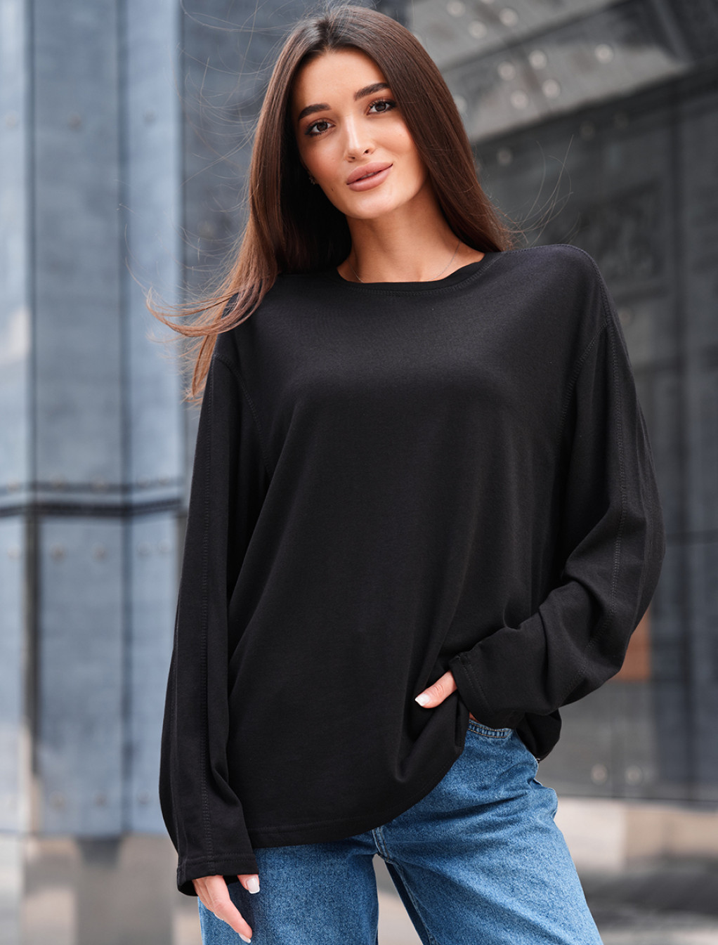 Longsleeve Staff if black