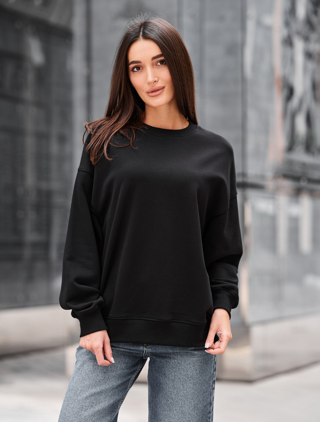 Bluza Staff s black oversize