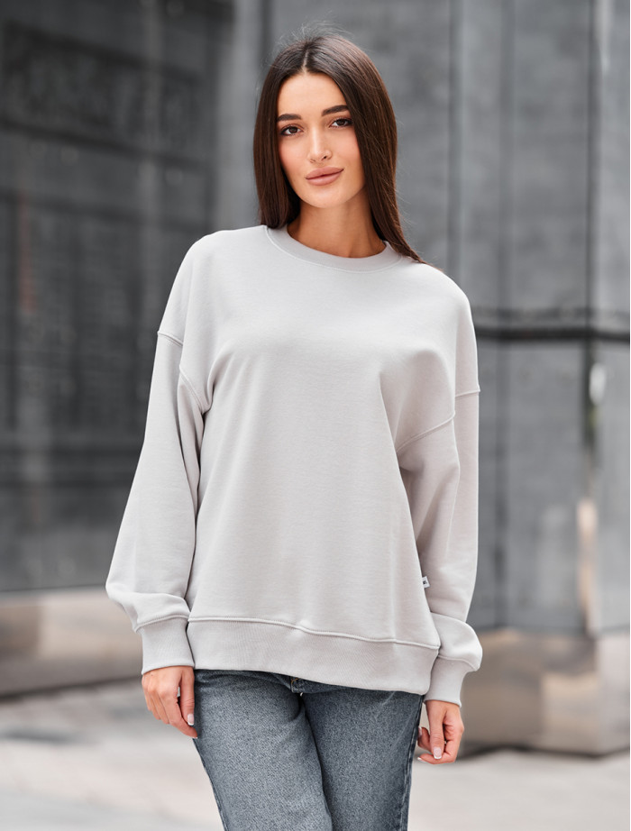 Bluza Staff s light gray oversize