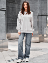 Bluza Staff s light gray oversize