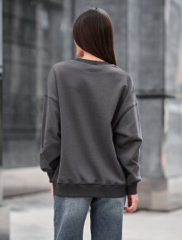 Bluza Staff s dark gray oversize