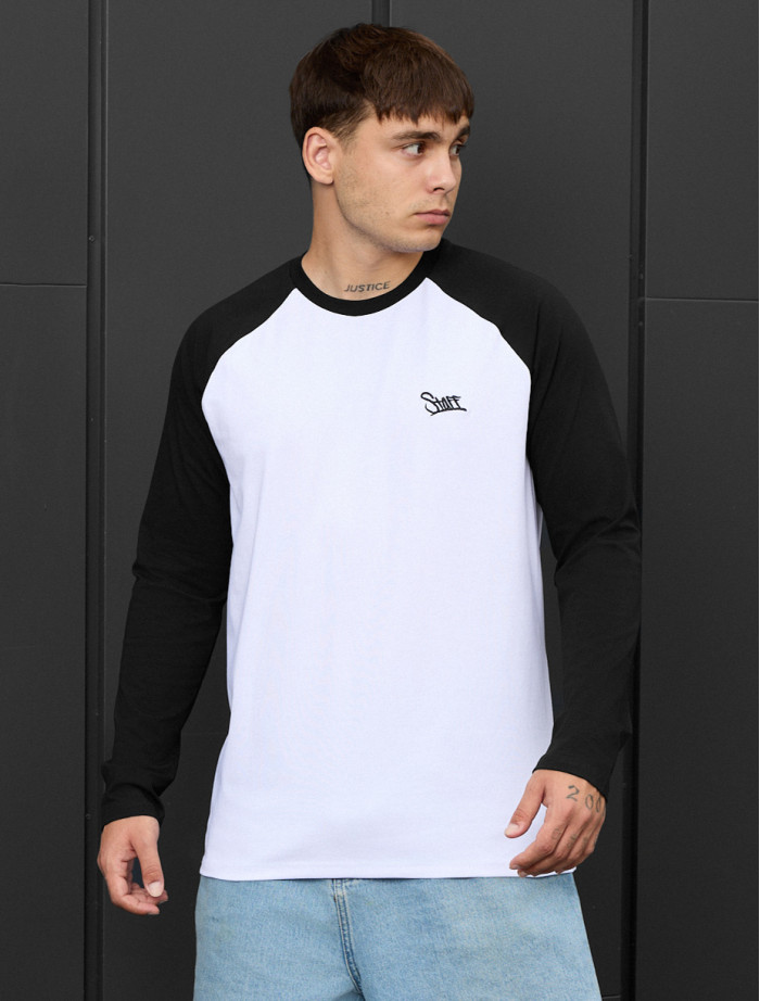 Longsleeve Staff white & black logo