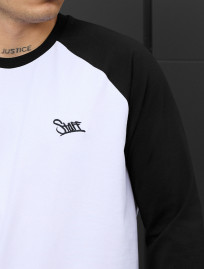 Longsleeve Staff white & black logo