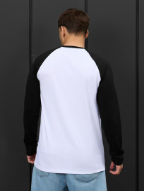 Longsleeve Staff white & black logo