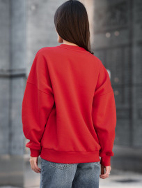 Bluza Staff red oversize fleece