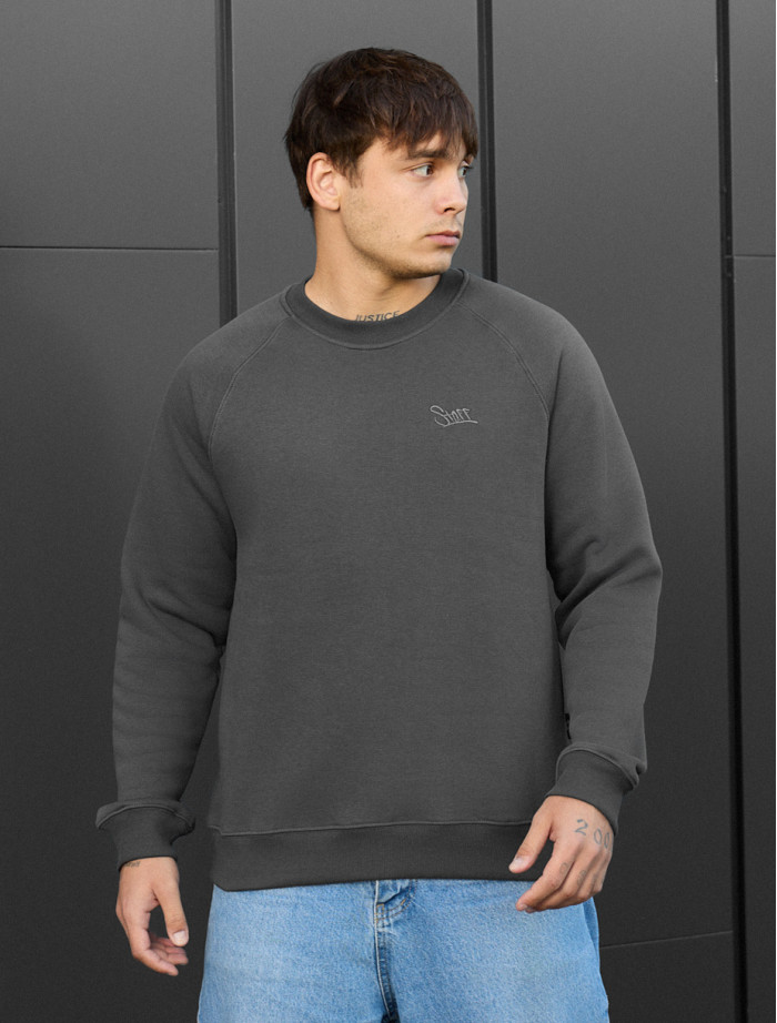 Bluza Staff dark gray logo fleece