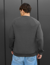 Bluza Staff dark gray logo fleece