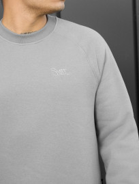 Bluza Staff light gray logo fleece