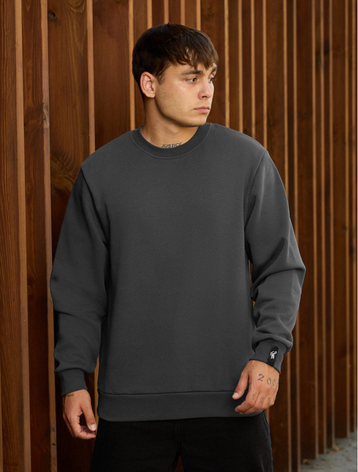 Bluza Staff dark gray basic fleece