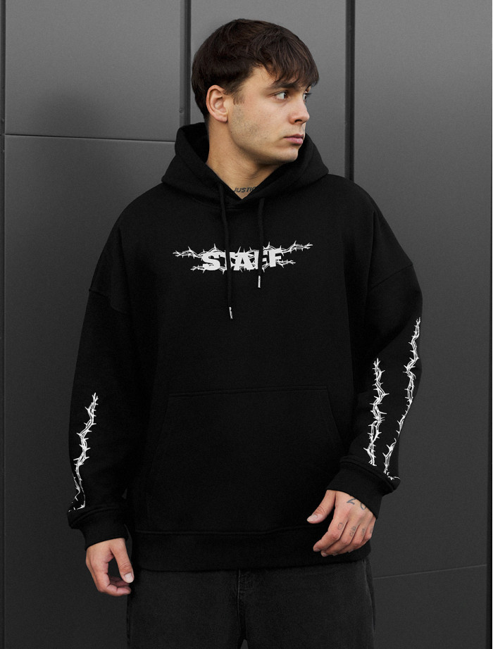 Bluza Staff logo & wire oversize reflective fleece