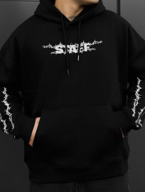 Bluza Staff logo & wire oversize reflective fleece