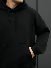 Bluza Staff logo black oversize fleece
