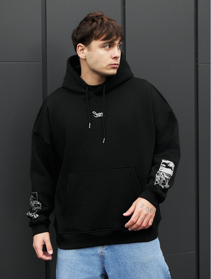 Bluza Staff logo & nature oversize fleece