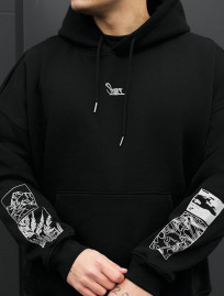 Bluza Staff logo & nature oversize fleece