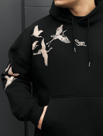 Bluza Staff logo & birds oversize fleece