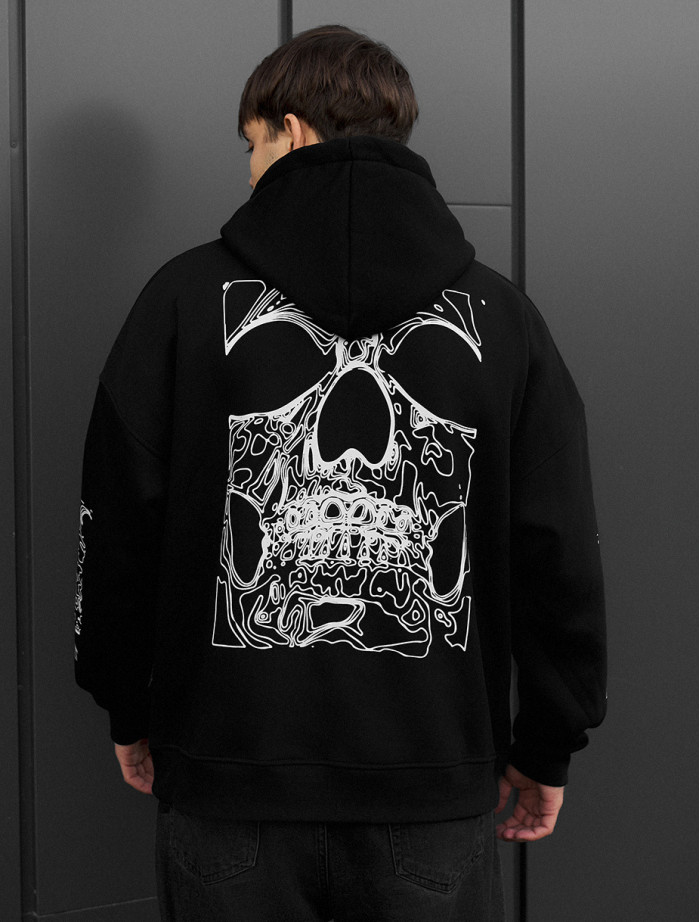 Bluza Staff skull oversize fleece