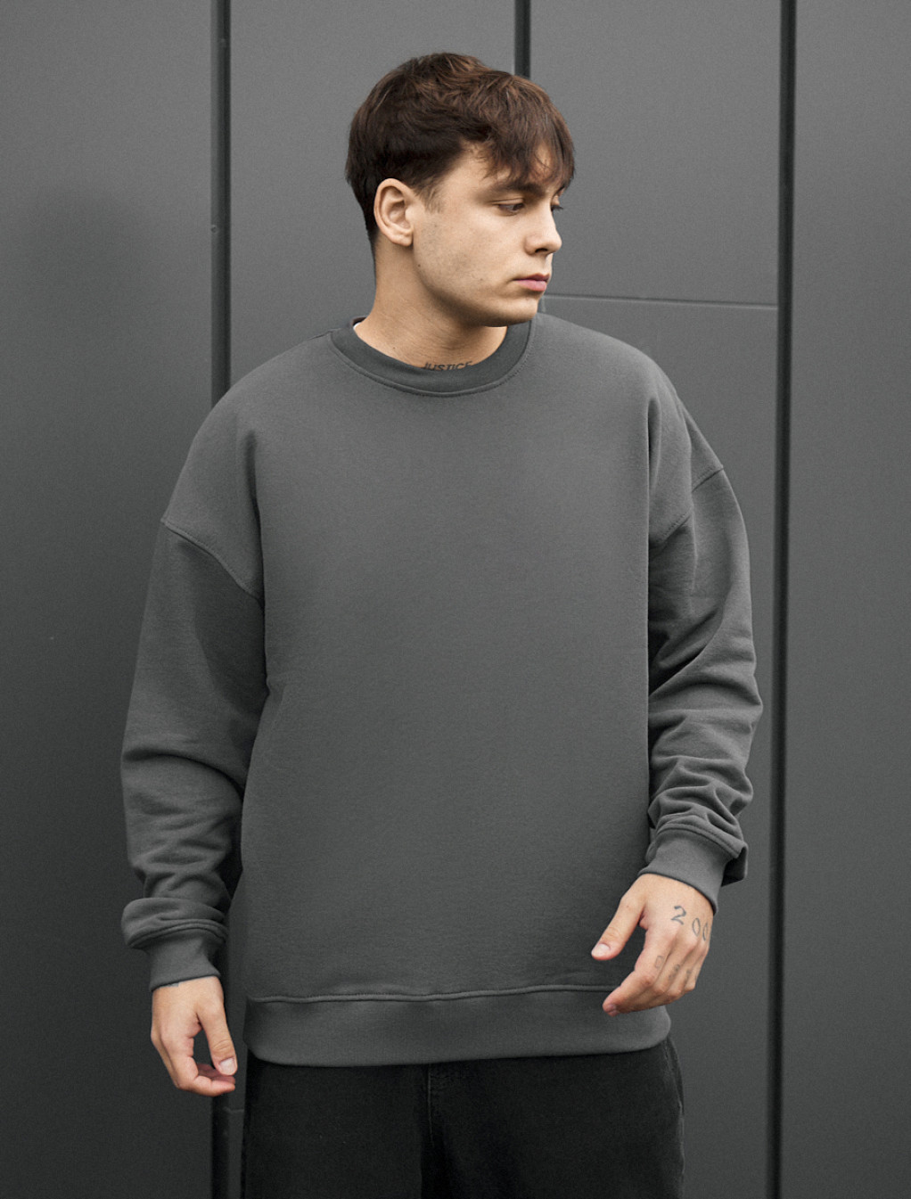 Bluza Staff ic dark gray oversize